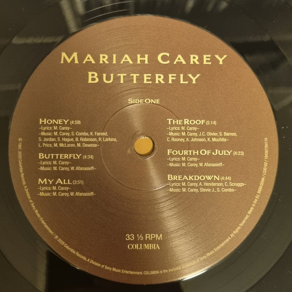 Mariah Carey ‎– Butterfly - Vinyl LP, Album, Reissue, Remastered, Europe 2020 (NEW SEALED)