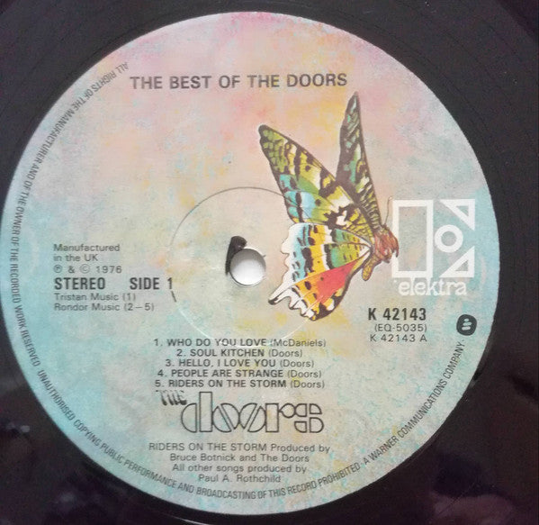 The Doors - The Best Of Doors - Vinyl LP, Compilation, Stereo, 1979 (USED VG+)