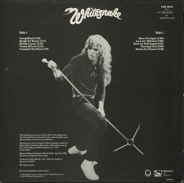 Whitesnake - Saints & Sinners - Vinyl LP, Album, Stereo, UK 1982 (USED VG+)