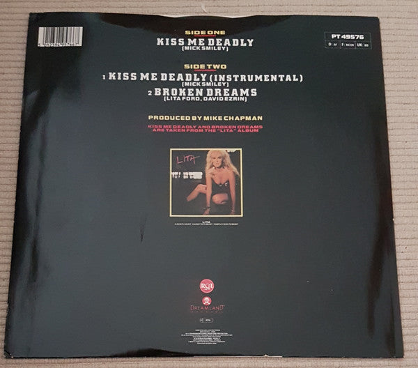 Lita Ford ‎– Kiss Me Deadly - Vinyl 12", 45 RPM, Single, UK 1988 (USED VG)