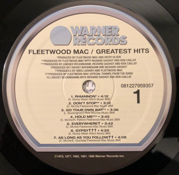 Fleetwood Mac ‎– Greatest Hits - Vinyl LP, Compilation, Reissue, Europe 2020 (USED VG+)