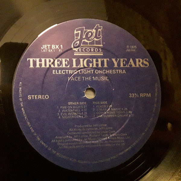 ELO ‎– Three Light Years - 3 × Vinyl LP Box Set, Compilation, Special Edition, Stereo, UK 1978 (USED VG+)