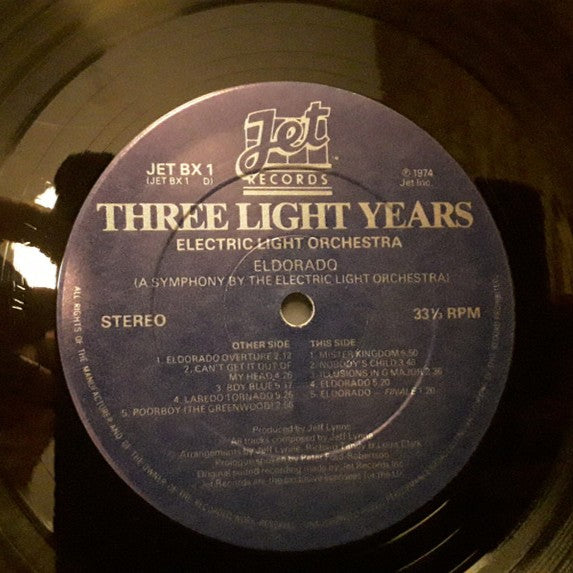 ELO ‎– Three Light Years - 3 × Vinyl LP Box Set, Compilation, Special Edition, Stereo, UK 1978 (USED VG+)