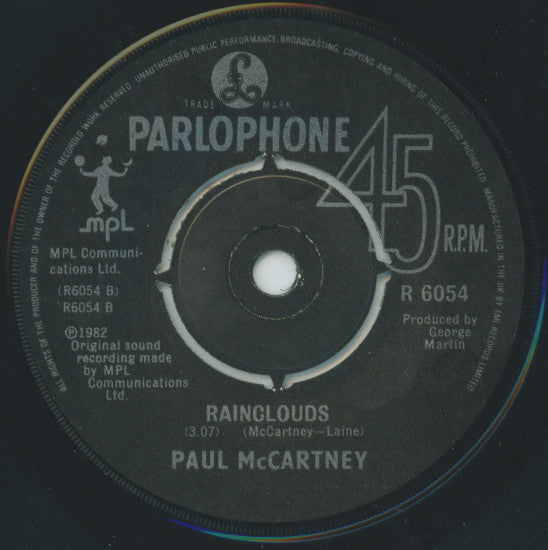 Paul McCartney ‎– Ebony And Ivory - Vinyl 7", 45 RPM, Single, Push-out Centre, UK 1982 (USED VG)