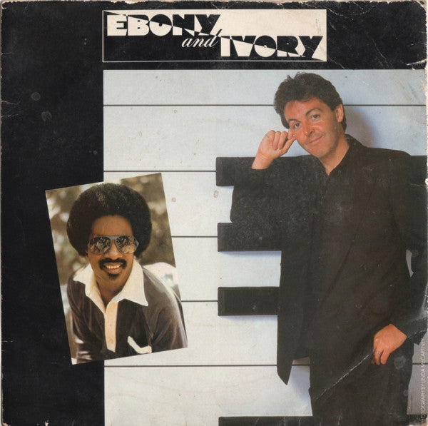 Paul McCartney ‎– Ebony And Ivory - Vinyl 7", 45 RPM, Single, Push-out Centre, UK 1982 (USED VG)