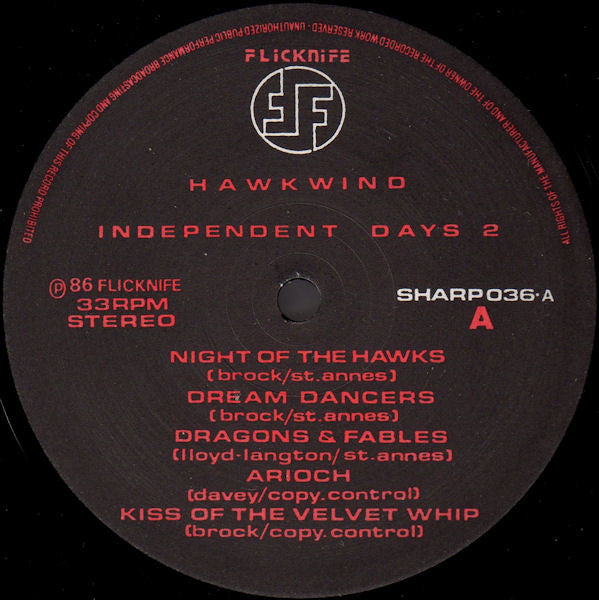 Hawkwind – Independent Days Vol. 2 - Vinyl LP, Compilation, UK 1986 (USED NM)