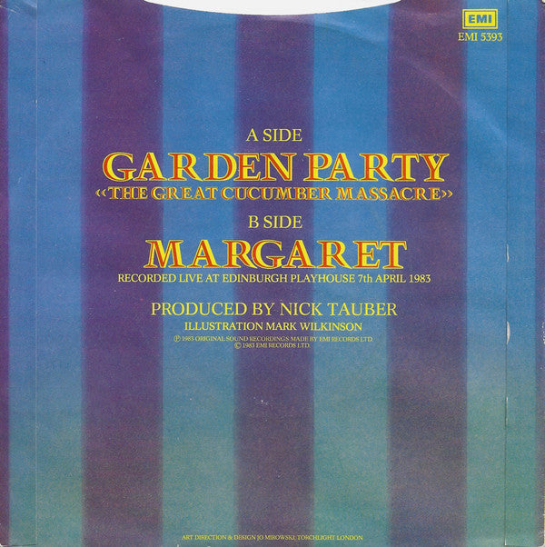 Marillion ‎– Garden Party (The Great Cucumber Massacre) - Vinyl 7", 45 RPM, Single, UK 1983 (USED VG+)