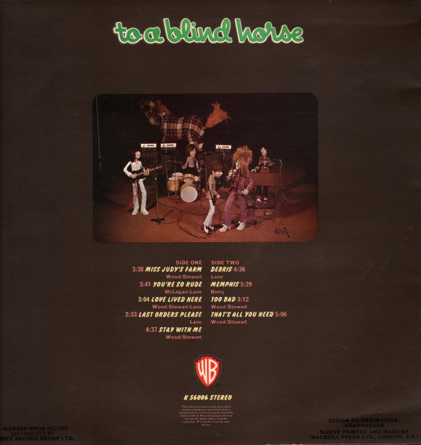Faces ‎– A Nod's As Good As A Wink...To A Blind Horse - Vinyl LP, Album, UK 1971 (USED VG+)