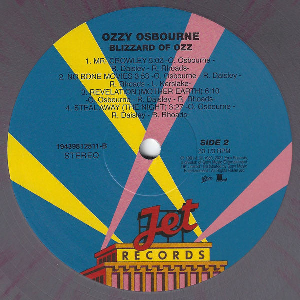 Ozzy Osbourne – Blizzard Of Ozz - Vinyl LP, Album, Reissue, Stereo, Silver w/ Red Swirls, Europe 2021 (NEW SEALED)