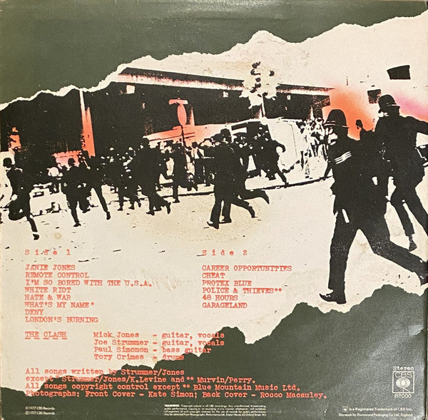 The Clash – The Clash - Vinyl LP, Album, Stereo, UK 1977 (USED VG)
