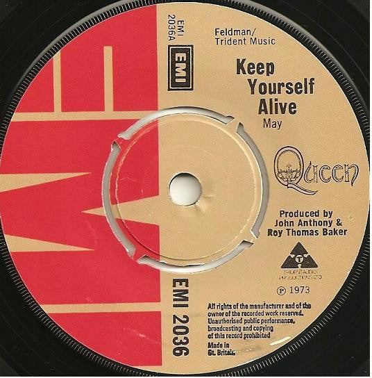 Queen ‎– Keep Yourself Alive - Vinyl 7", 45 RPM, Single, UK 1973 (USED VG)