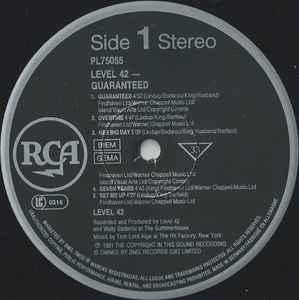 Level 42 ‎– Guaranteed - Vinyl LP, Album, 1991 (USED VG)