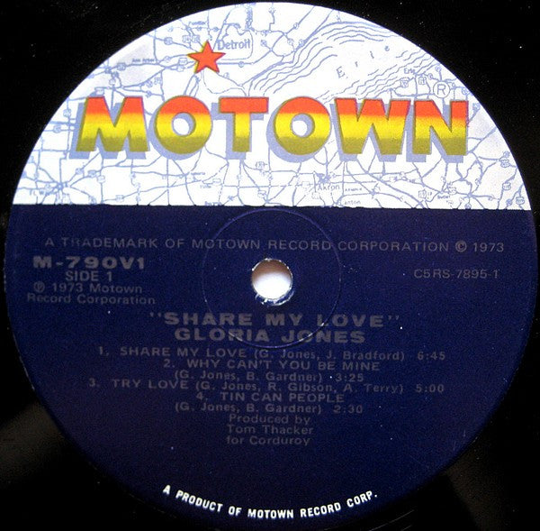 Gloria Jones – Share My Love - Vinyl LP, Album, Hollywood Pressing, US 1973 (USED VG)