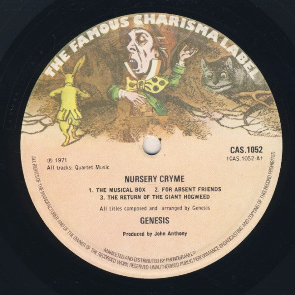 Genesis - Nursery Cryme - Vinyl LP, Album, Reissue, Gatefold (USED VG+)