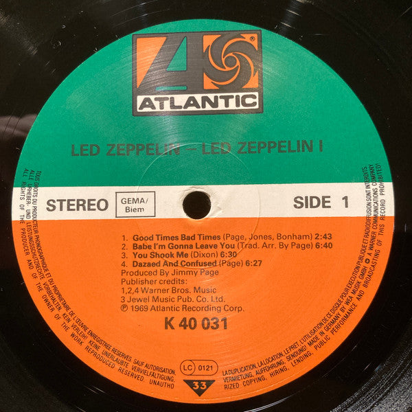 Led Zeppelin – Led Zeppelin - Vinyl LP, Album, Reissue, Stereo, Europe (USED VG+)