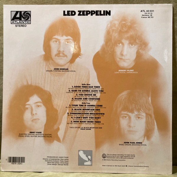 Led Zeppelin – Led Zeppelin - Vinyl LP, Album, Reissue, Stereo, Europe (USED VG+)