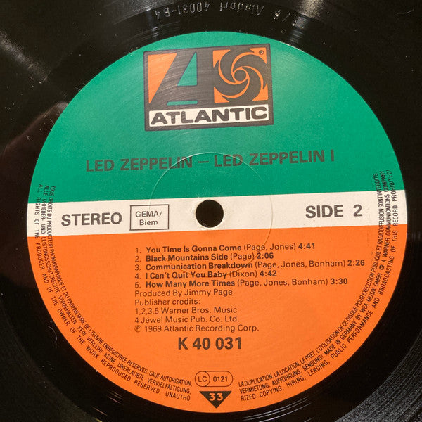 Led Zeppelin – Led Zeppelin - Vinyl LP, Album, Reissue, Stereo, Europe (USED VG+)
