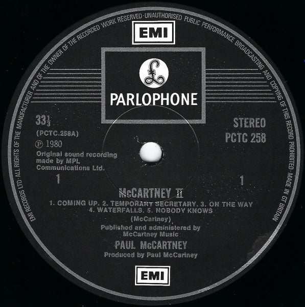 Paul McCartney - McCartney II - Vinyl LP, Album, Gatefold, UK 1980 (USED VG+)