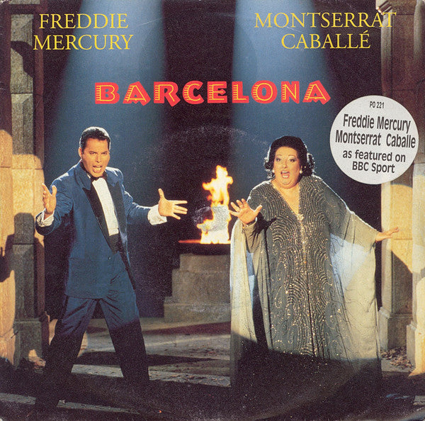 Freddie Mercury & Montserrat Caballé ‎– Barcelona - Vinyl 7", 45 RPM, Single, Reissue, UK 1992 (USED NM)