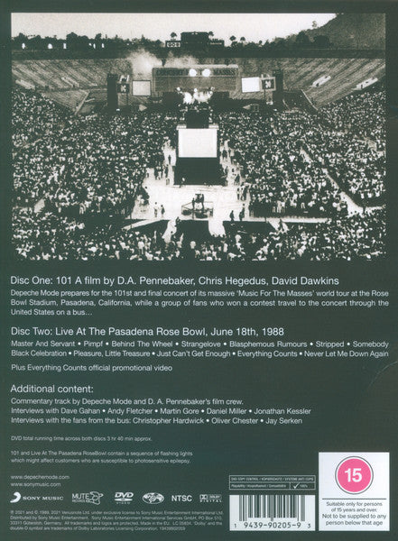 Depeche Mode – 101 - 	 2 x DVD, DVD-Video, Multichannel, Reissue, Stereo (NEW SEALED)