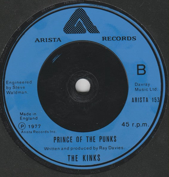 The Kinks ‎– Father Christmas - Vinyl 7", Single, 45 RPM, Blue Injection Labels, UK 1977 (USED VG+)