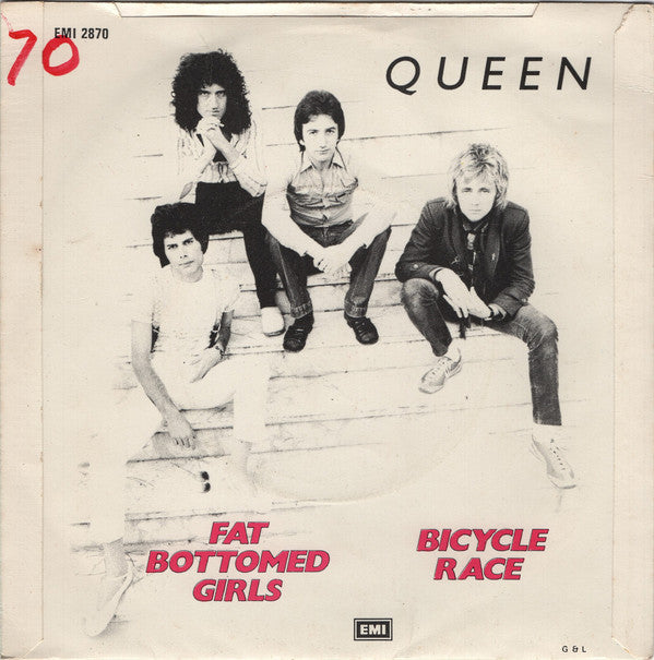 Queen ‎– Bicycle Race / Fat Bottomed Girls - Vinyl 7", 45 RPM, Single, UK 1978 (USED VG+)