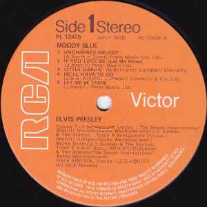 Elvis ‎– Moody Blue - Vinyl LP, Album, Stereo, UK 1977 (USED VG)