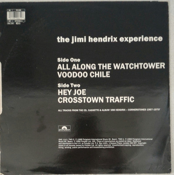 The Jimi Hendrix Experience - All Along The Watchtower - Vinyl 12", 45 RPM, 1990 (USED VG+)