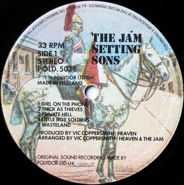 The Jam – Setting Sons - Vinyl LP, Album, Stereo, Embossed Sleeve, UK 1979 (USED VG)