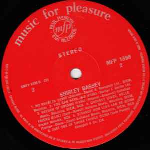 Shirley Bassey ‎– The Fabulous Shirley Bassey - Vinyl LP, Compilation, Stereo, UK 1970 (USED VG+)