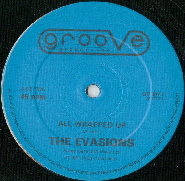 The Evasions ‎– Wikka Wrap - Vinyl 12", 45 RPM, Single, Deep Blue Labels, UK 1981 (USED VG+)