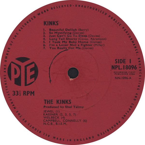 Kinks - Kinks - Vinyl LP, Album, UK 1964 (USED VG+)