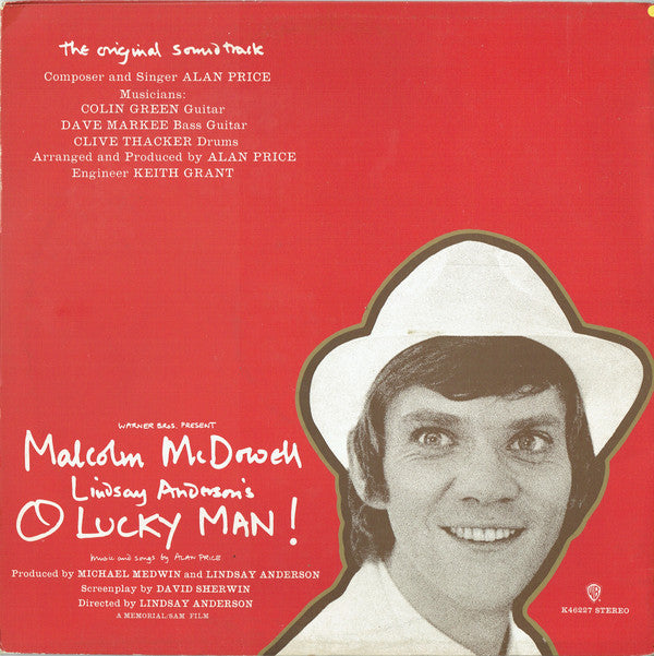 Alan Price ‎- O Lucky Man! (Original Soundtrack) - Vinyl LP, Album, Gatefold, Green Label, UK 1973 (USED VG+)