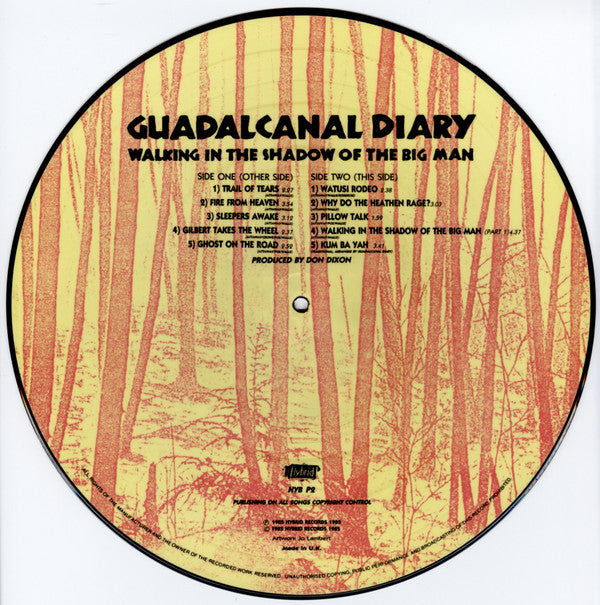Guadalcanal Diary ‎– Walking In The Shadow Of The Big Man - Vinyl LP, Album, Picture Disc, Limited Edition, UK 1985 (USED F)