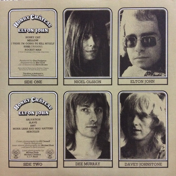 Elton John ‎– Honky Château - Vinyl LP, Album, Purple & Green translucent, Gatefold sleeve, UK 1972 (USED VG+)