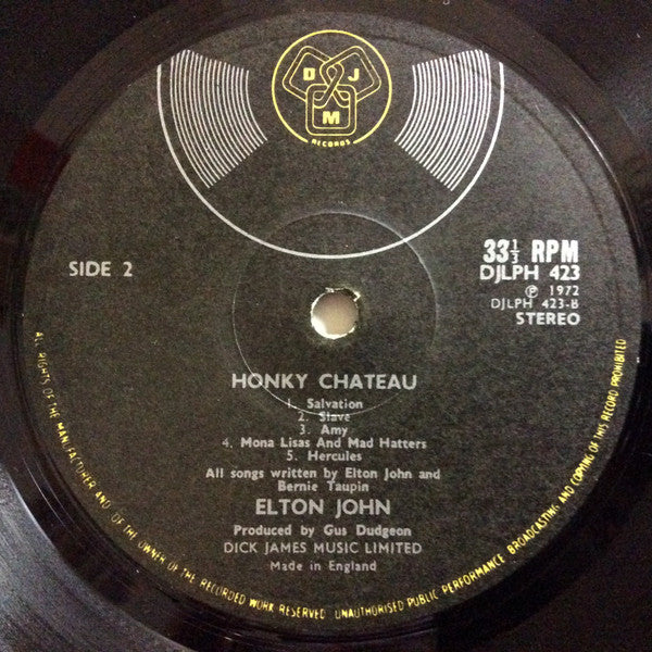Elton John ‎– Honky Château - Vinyl LP, Album, Purple & Green translucent, Gatefold sleeve, UK 1972 (USED VG+)