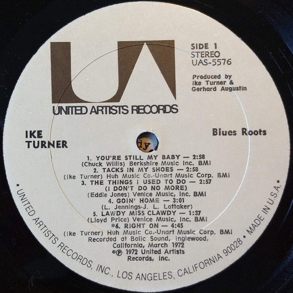 Ike Turner - Blues Roots - Vinyl LP, Album, Stereo, 1972 (USED VG+)