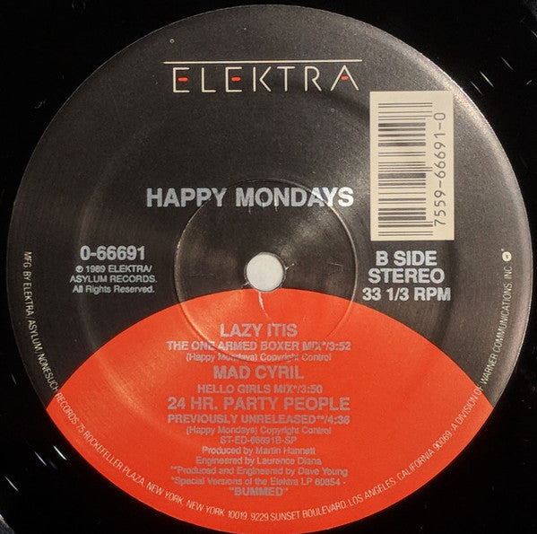 Happy Mondays – W F L (Wrote For Luck) (The Vince Clarke Remix) - Vinyl 12", 33 ⅓ RPM, Stereo, US 1989 (USED VG+)