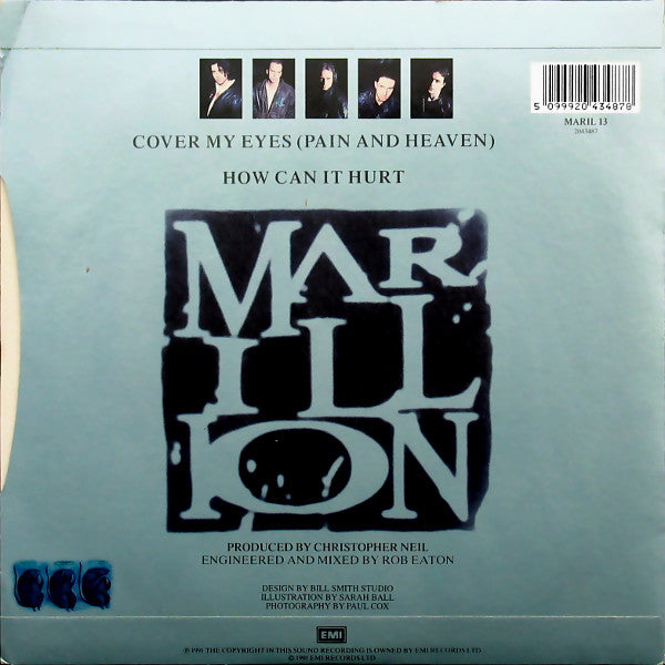 Marillion ‎– Cover My Eyes (Pain And Heaven) - Vinyl 7", 45 RPM, Single, UK 1991 (USED VG+)