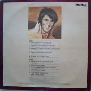 Elvis Presley ‎– Welcome To My World - Vinyl LP, Stereo, Mono, UK 1977 (USED NM)