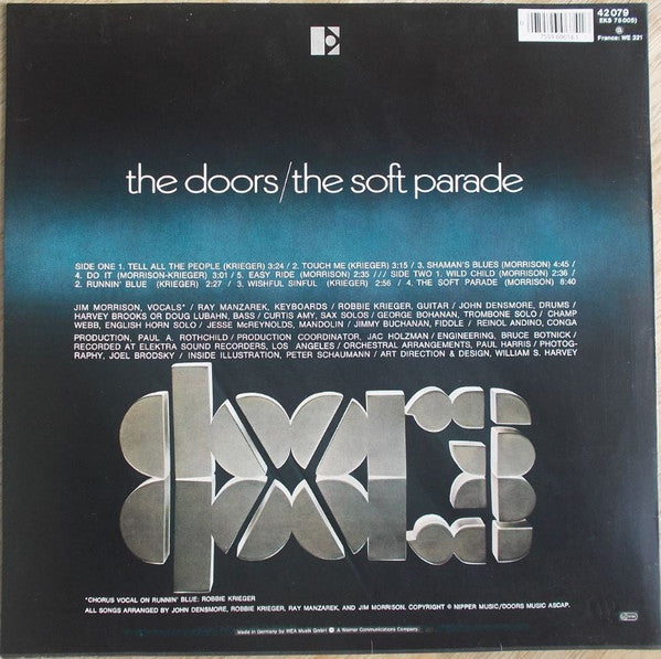 The Doors – The Soft Parade - Vinyl LP, Album, Reissue, Stereo, White Labels, Europe (USED NM)
