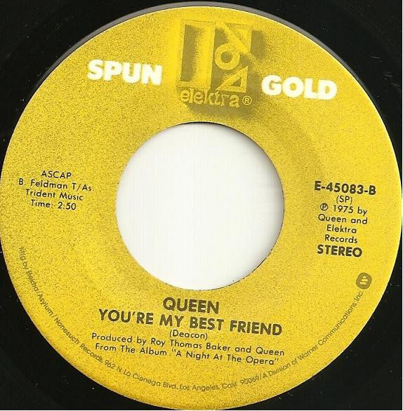 Queen ‎– Bohemian Rhapsody / You're My Best Friend - Vinyl, 7", 45 RPM, Single, Stereo, US 1983 (USED VG+)