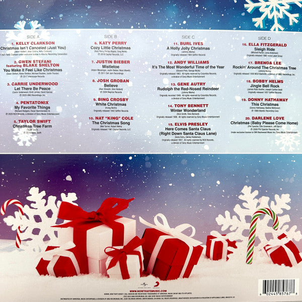 Various – Now That's What I Call A Wonderful Christmas - 2 x Vinyl LP, Compilation, Limited Edition, Red & White ‘Candy Floss’ (NEW SEALED)