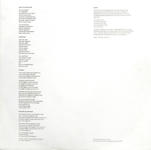 King Crimson ‎- Three Of A Perfect Pair - Vinyl LP, Album, UK 1984 (USED VG+)