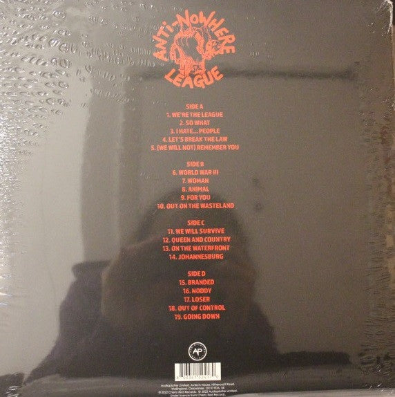 Anti-Nowhere League - The Best Of...Anti-Nowhere League ... Part 1 - 2 x Vinyl LP, Compilation, Transparent Red, UK 2022 (NEW SEALED)