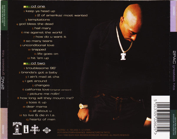 2Pac – Greatest Hits - 2 x CD, Compilation, Reissue, Europe (USED VG+)