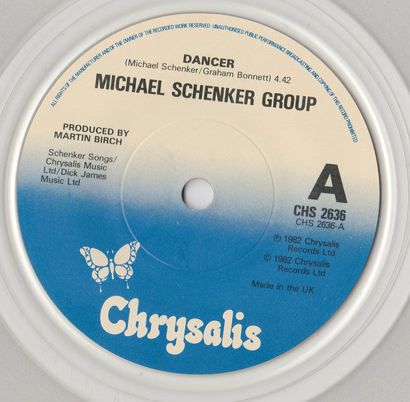 The Michael Schenker Group – Dancer - Vinyl 7", 45 RPM, Single, Clear, UK 1982 (USED VG+)
