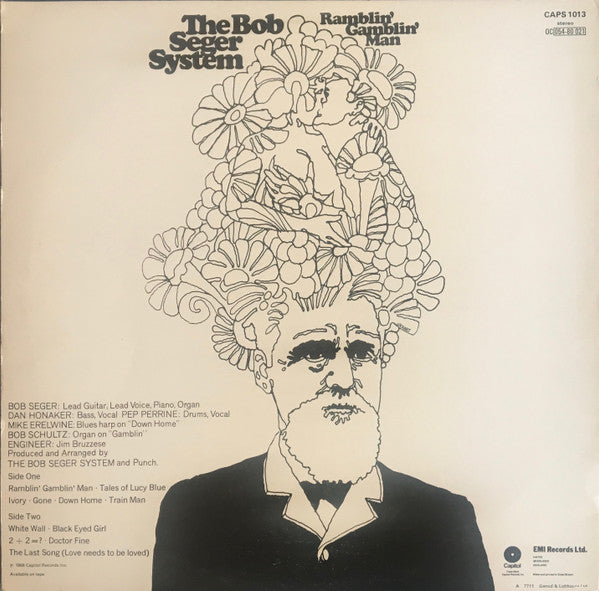 The Bob Seger System ‎– Ramblin' Gamblin' Man - Vinyl LP, Album, Reissue, UK 1977 (USED NM)
