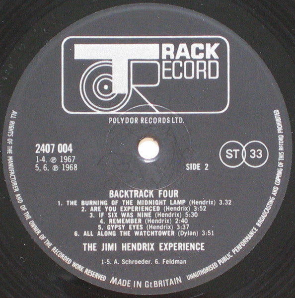 Who/Hendrix - Backtrack 4 - Vinyl LP, Compilation, Stereo, 1970 (USED VG)