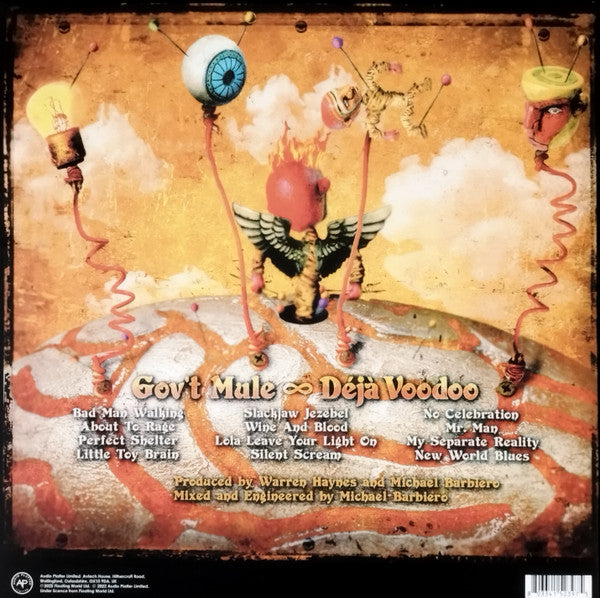 Gov't Mule ‎- Déjà Voodoo - 2 × Vinyl LP, Album, Limited Edition Coloured Vinyl, Reissue, Gatefold, UK 2022 (NEW SEALED)